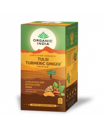 Infusión Tulsi Curcuma & Ginger Organic India 25 Bolsas